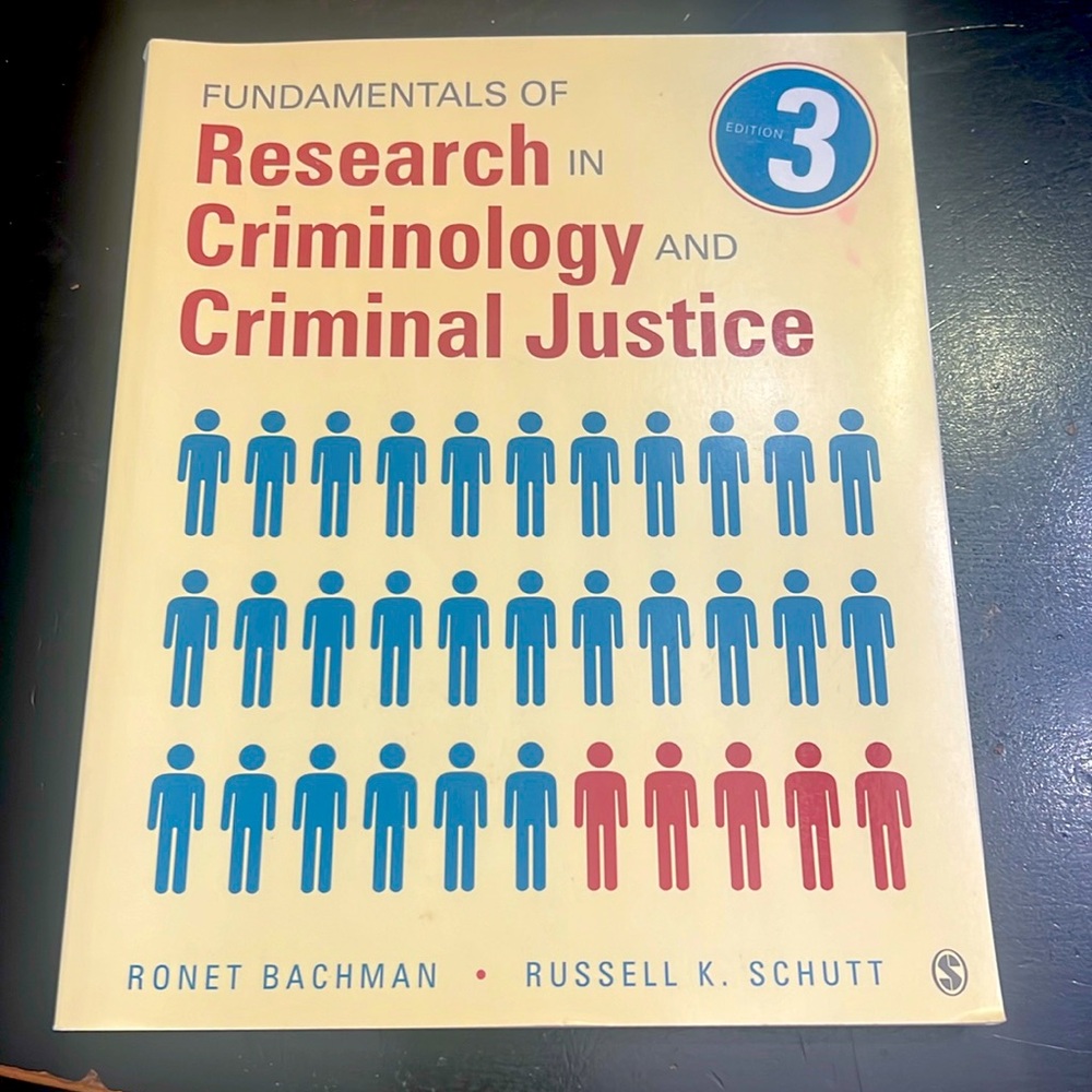 Textbook: Fundamentals of Research in Criminology and Criminal Justice